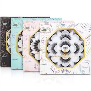 7 Pairs 6D Mink Faux Dramatic False Eyelashes